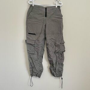 Garage Gray Nylon Cargo Pants